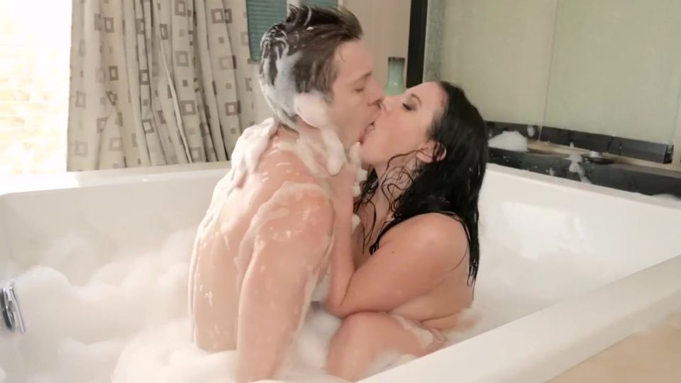 Bath Tub - Thick, wet brunette Angela White gets fucked in a bathtub - OK.PORN