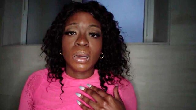 Melody Cummings is sucking a long big cock on the knees