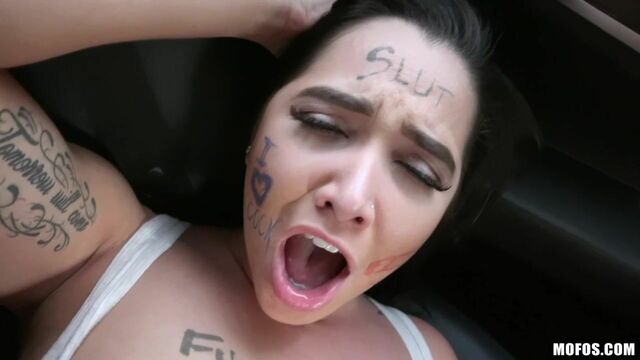 An awesome brunette Karlee Grey likes fucking with a long penis