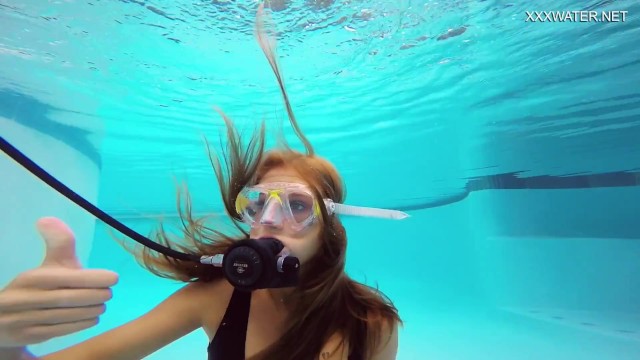 Pornstar trailer with graceful soul mate from Underwater Show