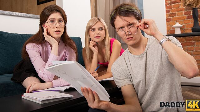 Bella Grey and Hot Pearl are enjoying hard FFM dick-riding