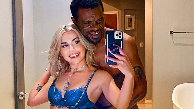 Hardcore interracial fuck session with a blonde chick Chanel Camryn