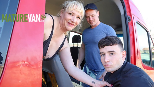 Mature Van featuring femme's car bj trailer