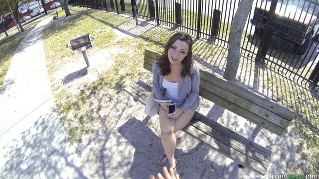 POV porn movie shows Scarlett Sawyer orgasming HARD