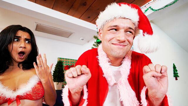 Christmas fuck movie starring Roxie Sinner and Ashlyn Peaks