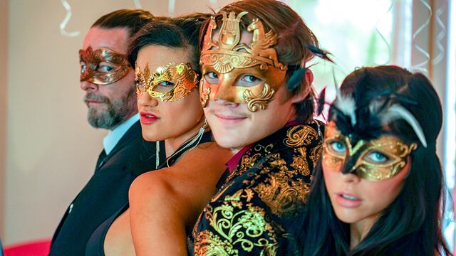 Aaliyah Love, Penny Barber and Coco Lovelock have fun with big cocks