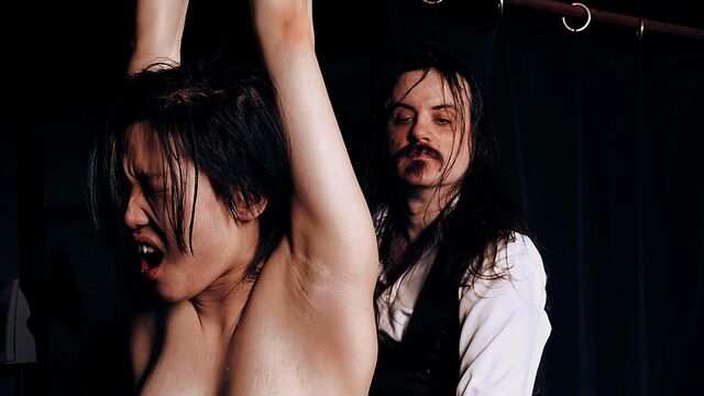 Good brunette babe Devil Moore gets spanked and humiliated