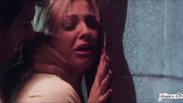 Hardcore anal fuck in the doggy style with a long-legged Dahlia Sky