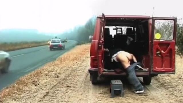 Brunette clip with beautiful Raven from Fuck On Street