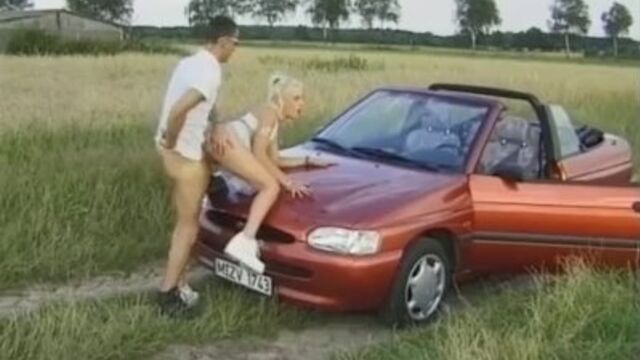 Teen action with sexual bunny from German Streets