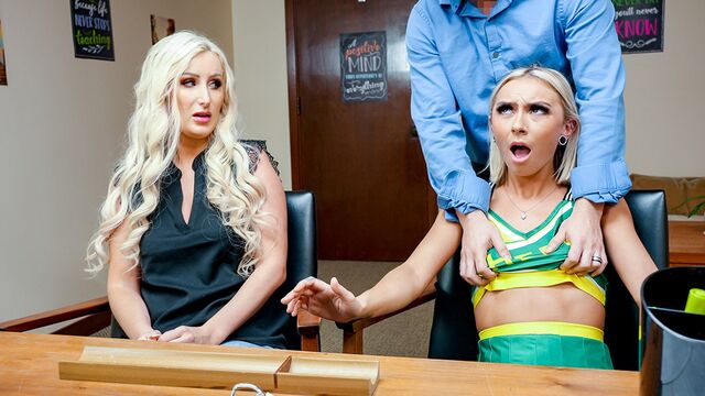 Office dolls Chloe Temple and Tiffani Madison fucked nicely