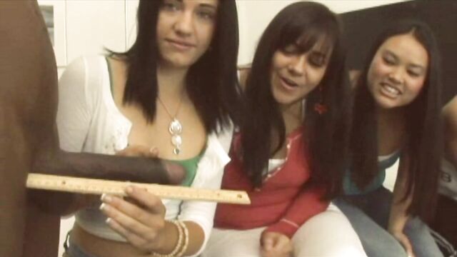 Brandi Belle is teaching her girls how to play with a nice dick