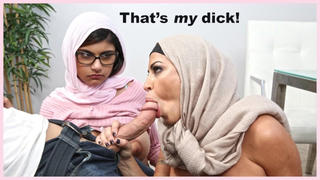 Hypnotic Mia Khalifa and Julianna Vega at big tits porn