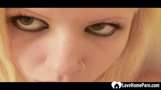 Naughty fancy bit's blonde action