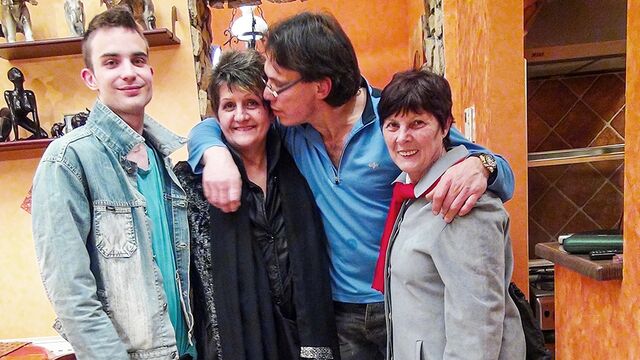 Young men with big dicks gangbanged a big-boobed mature