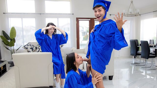 Awesome sex in the cowgirl pose with babes Hailey Rose and Liz Jordan