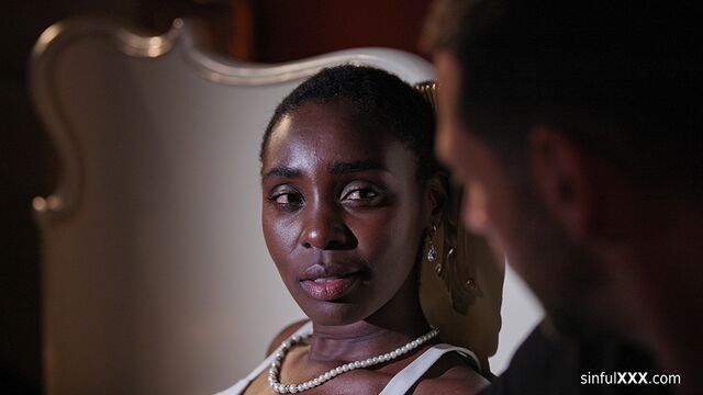 Black chick Zaawaadi likes fucking with a huge white penis