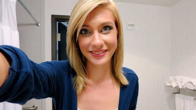 Good girlfriend Chloe Brooke is enjoying hard penetration in POV