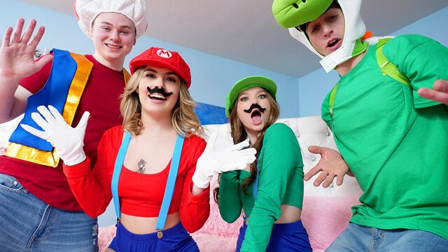 Awesome cuties Aubry Babcock and Nikki Mars love dick-sucking