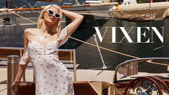 Aesthetic sex in the doggy style with a hot blonde Christy White