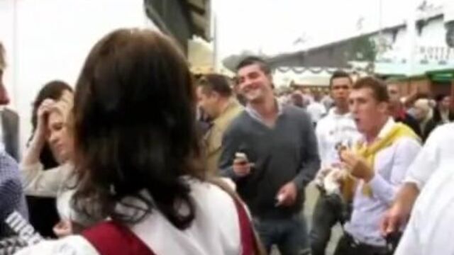 Hot baby girl at amateur action