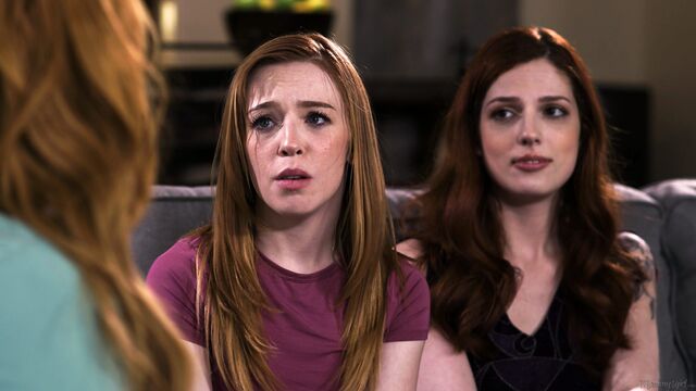 Redheads Lauren Phillips and Scarlett Mae enjoy pussy-licking