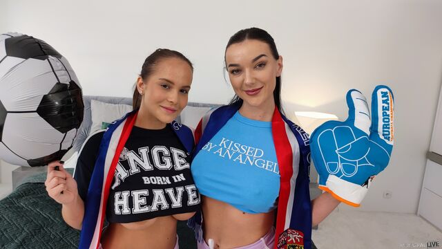 Brunettes Jennifer Mendez and Lady Gang have fun in the bedroom