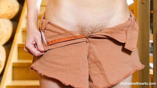 Passionate blonde angel Mila Von is touching her wet tight hole