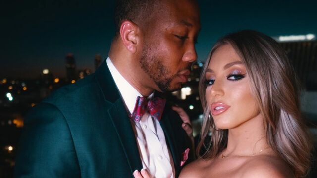 Intensive sex in the cowgirl pose with a curvy MILF Kayley Gunner