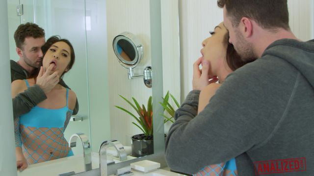 Stunning anal session with a good-looking brunette Mila Jade