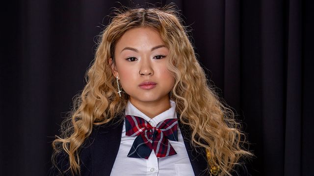 Excellent kinky chick Lulu Chu fucked by a long dick of her boss