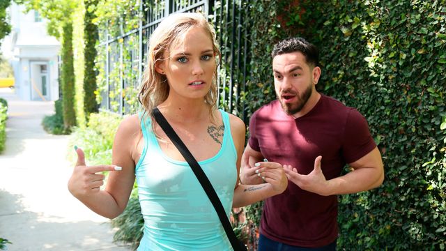 Sensual blondie teen Winter Bell gets fucked by a massive dick