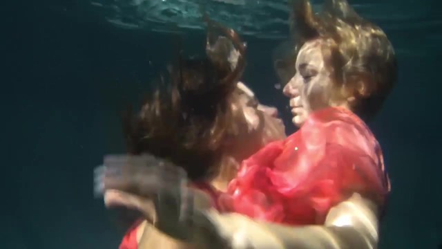 Sensual Lilia - lesbo porn - Underwater Show