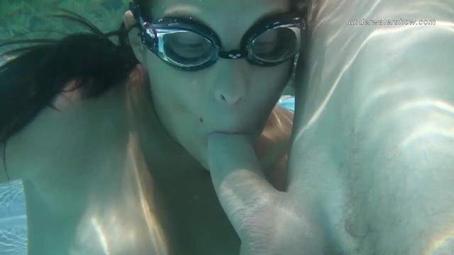 Lady's small tits video by Underwater Show