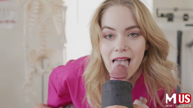 Wonderful doggy style fuck with a young blonde Sage Fox