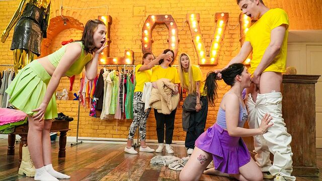 Two angels Virgin Butterfly and Cristafeer Robien enjoy dick-riding