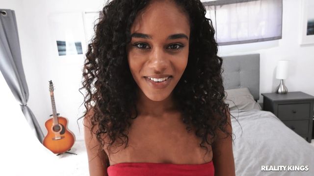 Awesome raven-haired babe Scarlit Scandal likes dick riding so much