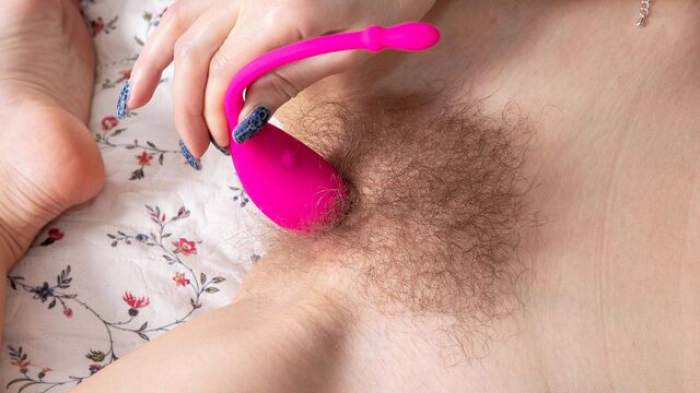 Cutie chick Foxy likes touching her hungry crack with a dildo