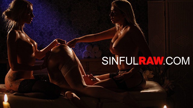 Sinful Raw featuring Brittany Bardot and Amber Jayne's hd video