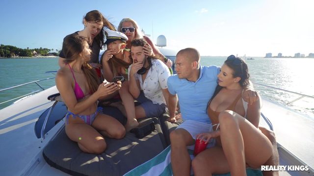 Big-boobed oiled MILF Angela White feels a fat cock inside her crack