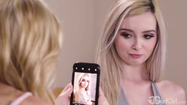 Two blondes teens Lexi Lore and Scarlett Sage are playing so dirty