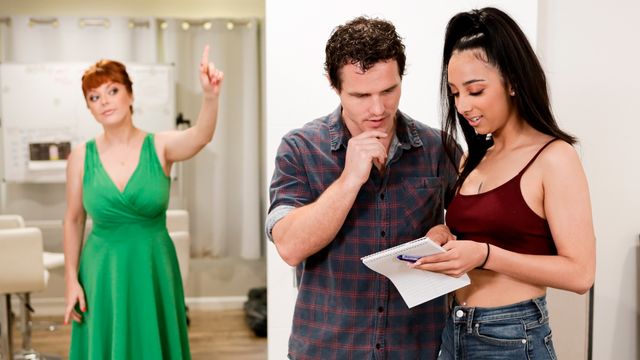 Sensual models Penny Pax and Kiarra Kai are having fun with a big cock