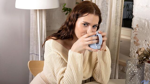 Naked lusty angel Tatjana Heart stimulates her hungry shaved pussy