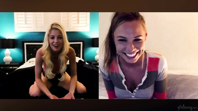 The webcam chat with two playful dolls Aidra Fox and Charlotte Stokely