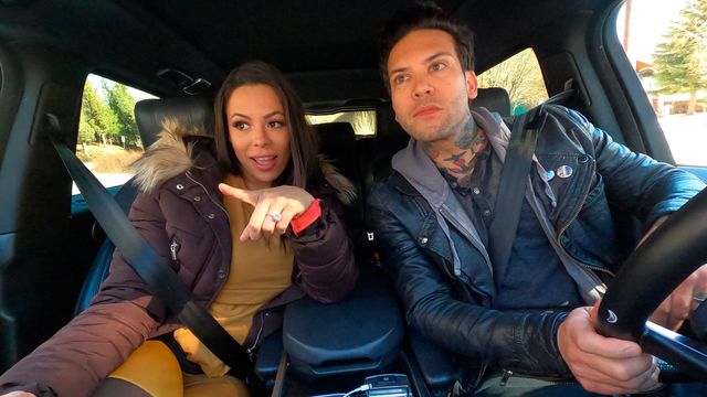 Busty naked doll Abigail Mac fucked right on the snow