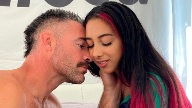 Gorgeous hottie Kiarra Kai rammed hard in the missionary pose