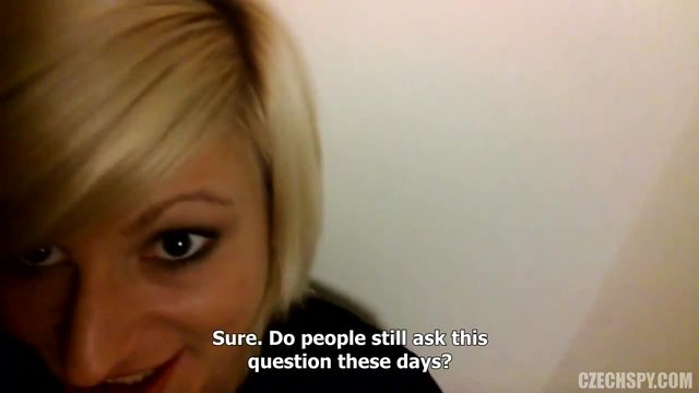 Alluring blonde hottie gets impaled in the missionary pose