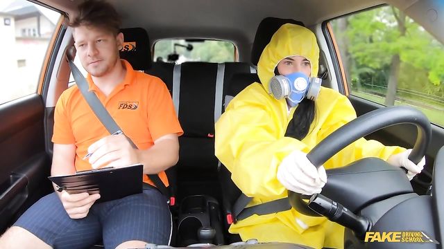 Awesome sex in the van with a big-bottomed MILF Lexi Dona