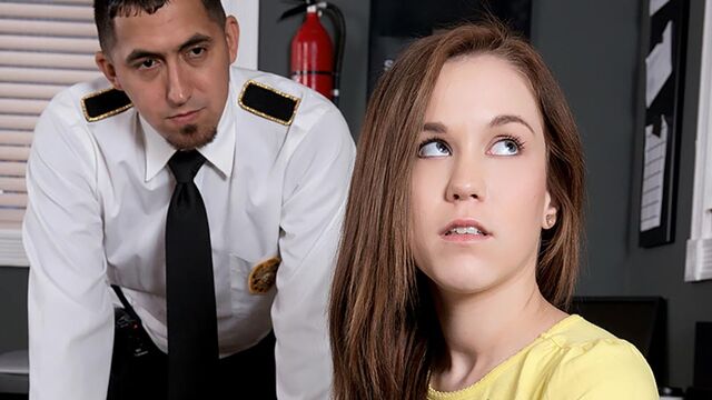 Cutie model with round ass Trinity Rae fucked in the office