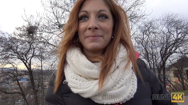 Redhead sex with lascivious chickfriend from Hunt4k